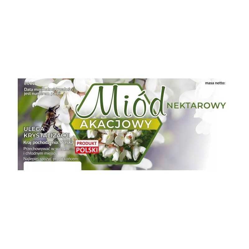 Akacijų medaus etiketės, 100 vnt