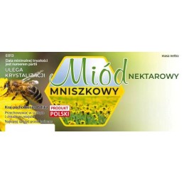 Etiketės kiaulpienių nektaro medui, pakuotė 100 vnt