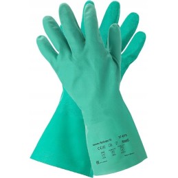 Rūgštims atsparios nitrilo pirštinės