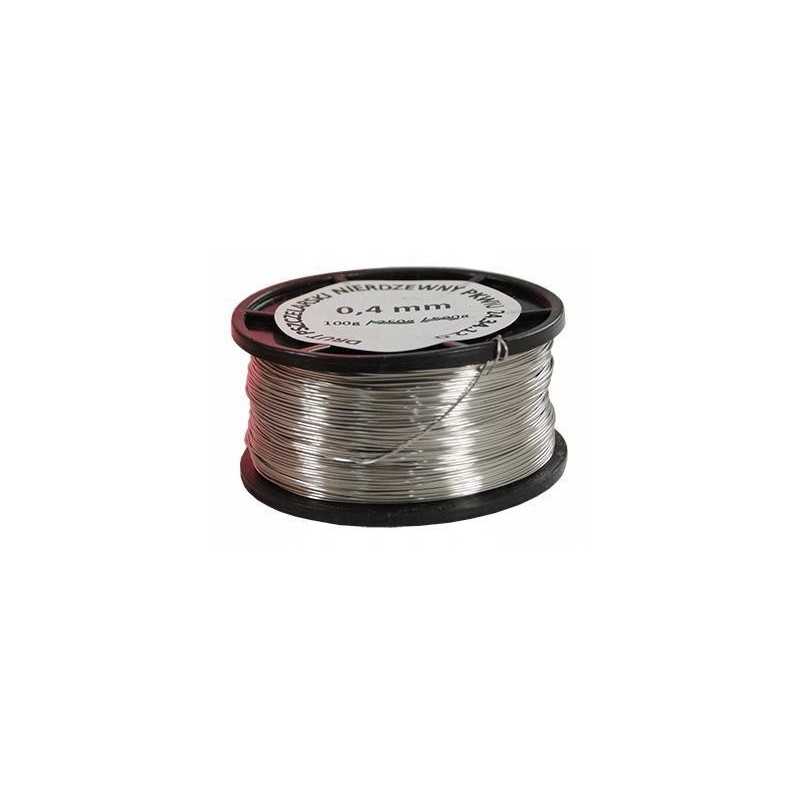 Nerūdijančio plieno bitininkystės viela 0,4 mm - 100g