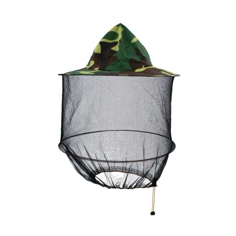 Camo bitininkystės/žvejybos kepurė/tinklas nuo uodų