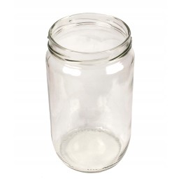 Dideli stikliniai indeliai, 6 kabliukai, 0,72l 720ml, rinkinys 8 vnt, tinka fi82 6z dangteliams