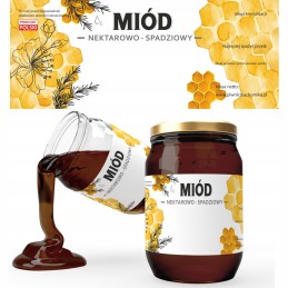 Nektaro ir lipčiaus medaus etiketės