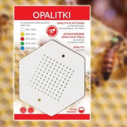 Opalitai karalienėms ženklinti 2026, balti