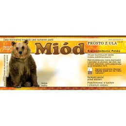 Universalių medaus etikečių pakuotė 116x50 (100 vnt.)