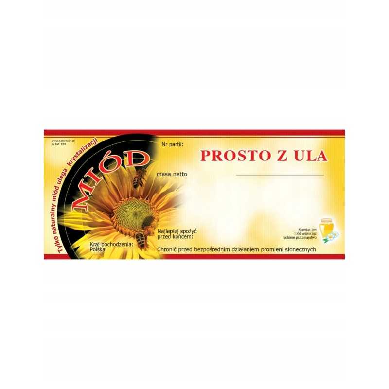 Medaus lipduko etiketė 116x50 tiesiai iš avilio e89