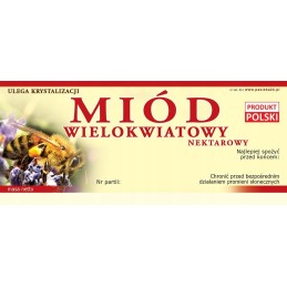 Kelių žiedų medaus etiketės (100 vnt) - e12