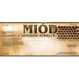 Medaus lipduko etiketė 116x50mm tl 100vnt e95