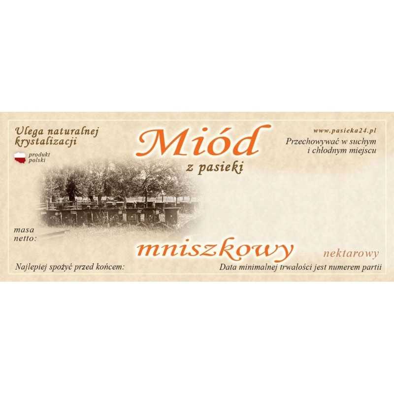 Kiaulpienių medaus etiketė 116 x 50mm 100 vnt.