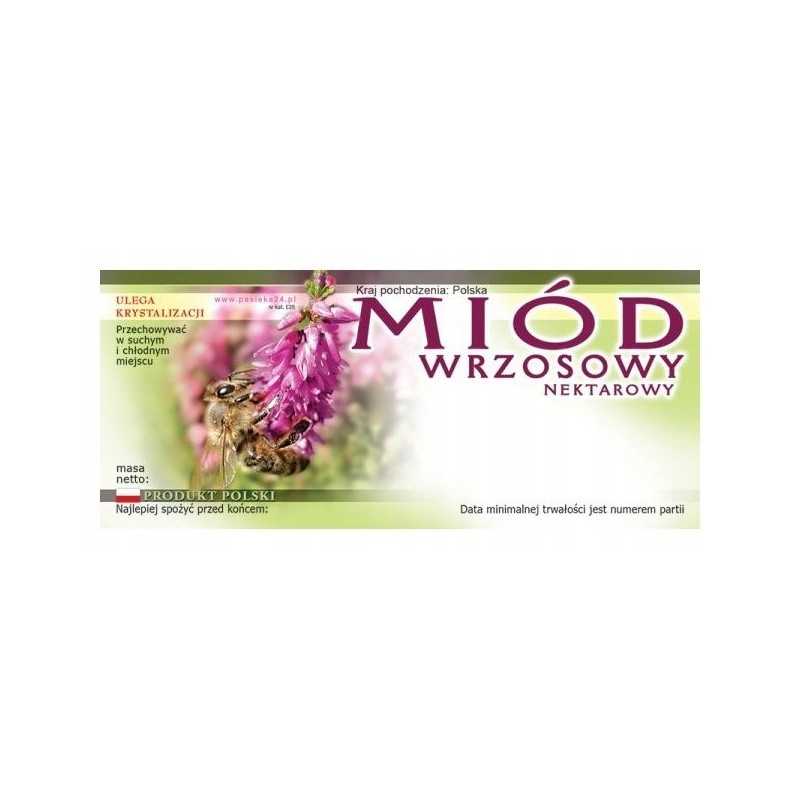 Medaus lipduko etiketė 116x50mm rugsėjis 100vnt e20