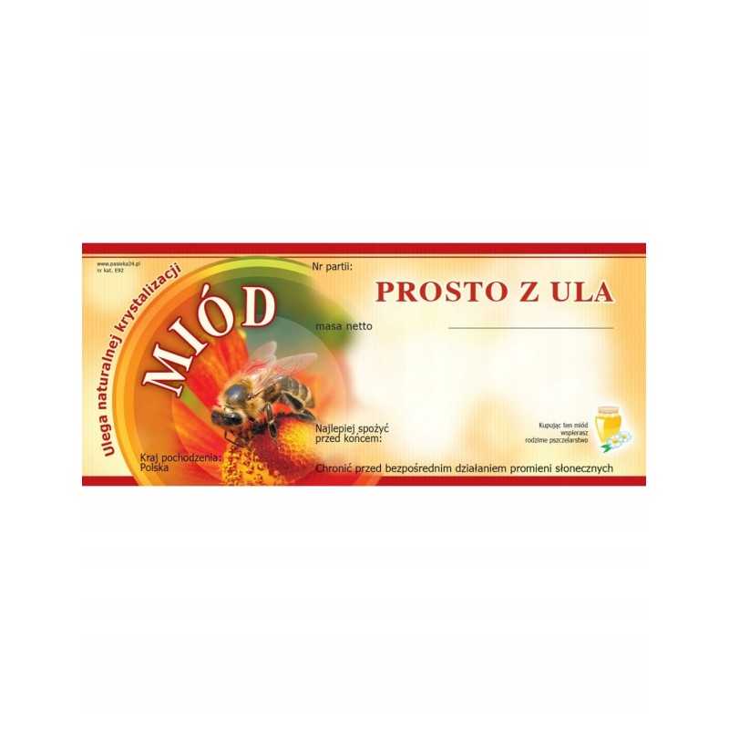 Medaus lipduko etiketė 116x50 tiesiai iš avilio e92