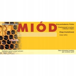 Medaus lipduko etiketė 116x50mm (100 vnt) e4