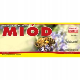 Medaus lipduko etiketė 116x50mm (100 vnt) e6