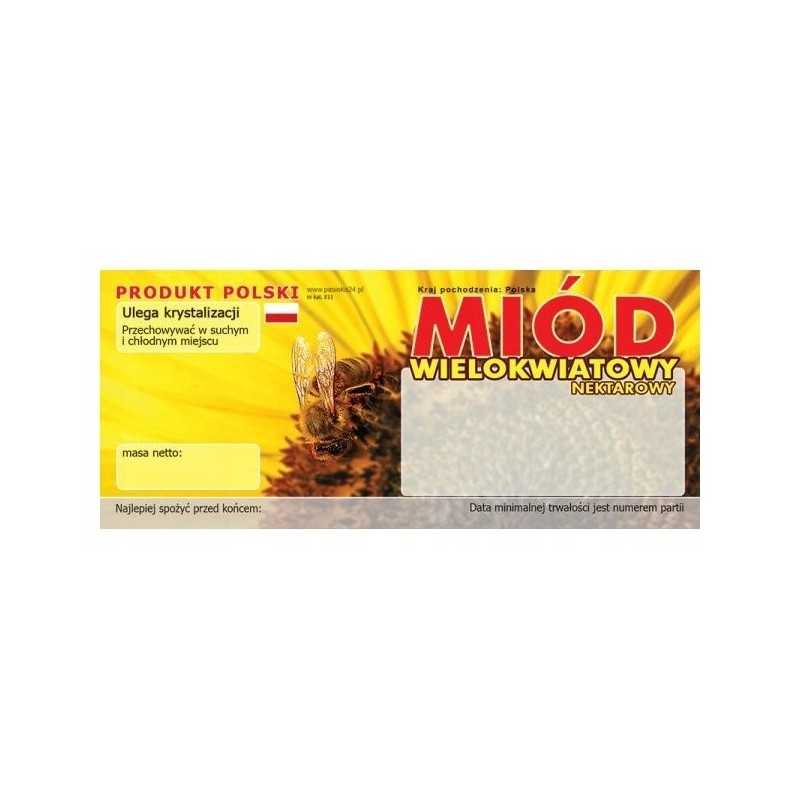 Medaus lipduko etiketė 116x50mm (100 vnt) e11