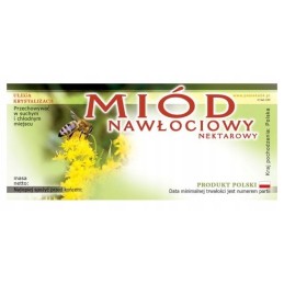 Medaus lipduko etiketė 116x50mm nw (100vnt) e23