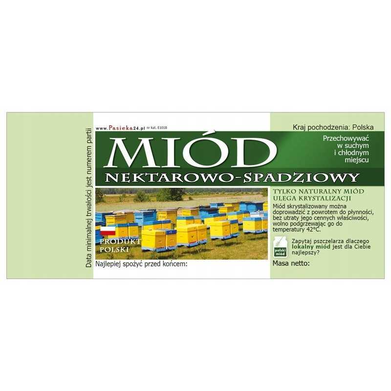 Etikečių/lipdukų pakuotė nektarui ir lipčiaus medui 116x50 (100 vnt.)