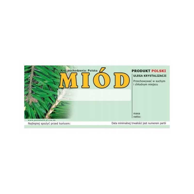 Medaus lipduko etiketė 116x50mm (100 vnt) e3