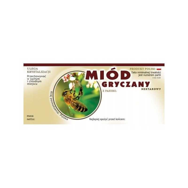 Medaus lipduko etiketė 116x50mm storio 100vnt e1102