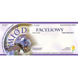 Etiketės lipdukas medui 116x50mm facelia