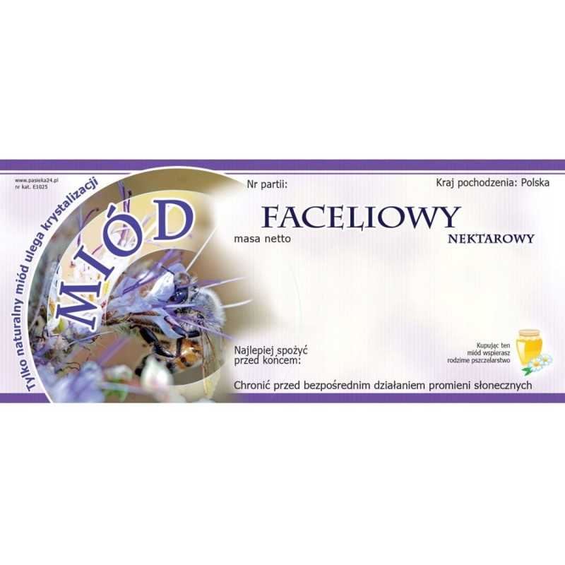 Etiketės lipdukas medui 116x50mm facelia