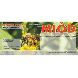 Medaus lipduko etiketė 116x50mm universali