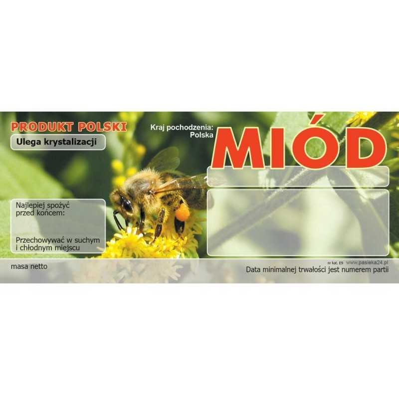 Medaus lipduko etiketė 116x50mm universali