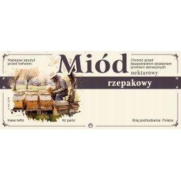 Etiketės rapsų medui (100 vnt) - raštas E276