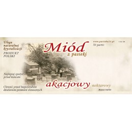 Etiketės akacijų medui (100 vnt) - E39 raštas