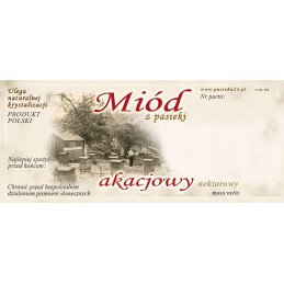 Etiketės akacijų medui (100 vnt) - E39 raštas