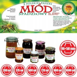 Lipčiaus medaus etiketės (100 vnt) - e69