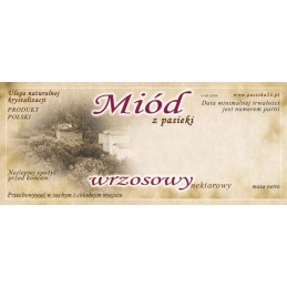 Etiketės viržių medui (100 vnt) - modelis E1030