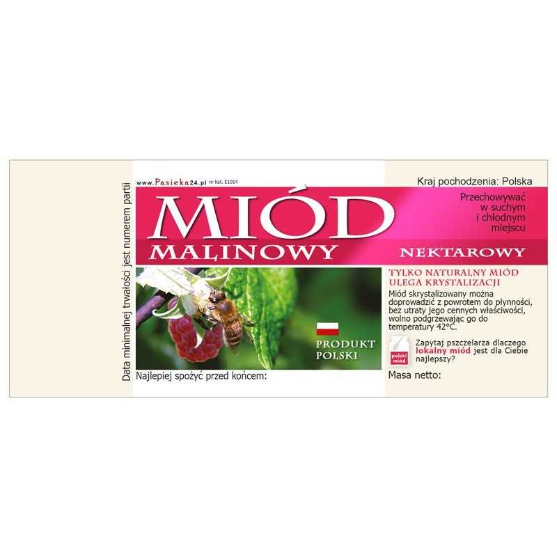 Aviečių medaus etiketės (100 vnt), raštas - e1014