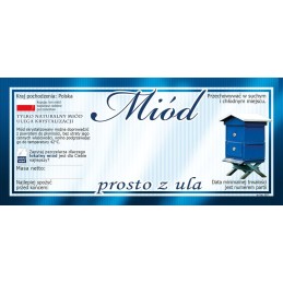 Medaus etiketės tiesiai iš avilio (100 vnt) - E87 raštas