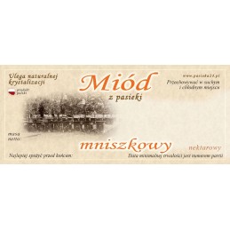 Kiaulpienių medaus etiketės 116x50 (100 vnt) - e1011