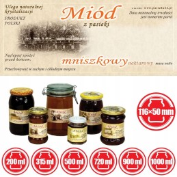 Kiaulpienių medaus etiketės 116x50 (100 vnt) - e1011