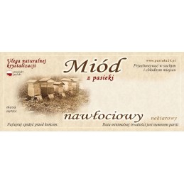 Goldenrod medaus etiketės 116x50 (100 vnt) -e1012