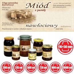 Goldenrod medaus etiketės 116x50 (100 vnt) -e1012