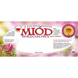 Etiketės viržių medui (100 vnt) - modelis E72