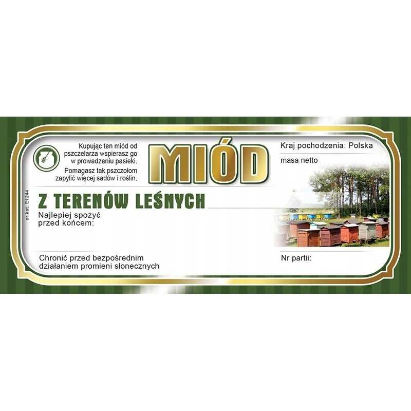 Etiketės medui iš miško plotų 116x50 (100 vnt) e1244