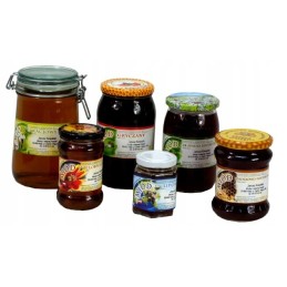 Grikių medaus etiketės (100 vnt) - E1006 raštas