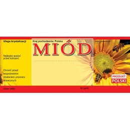 Medaus etiketės (100 vnt) - e10 raštas