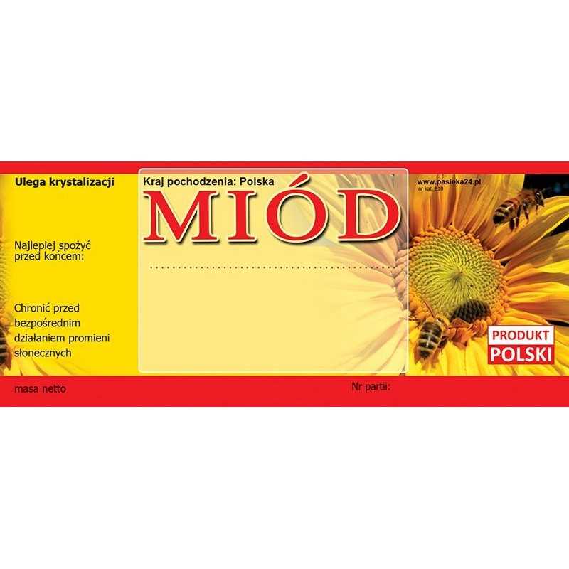 Medaus etiketės (100 vnt) - e10 raštas