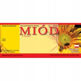 Medaus etiketės (100 vnt) - e10 raštas