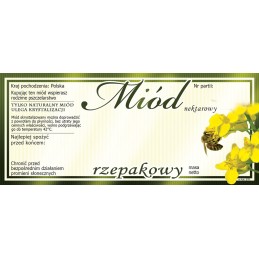 Etiketės rapsų medui (100 vnt) - raštas E78