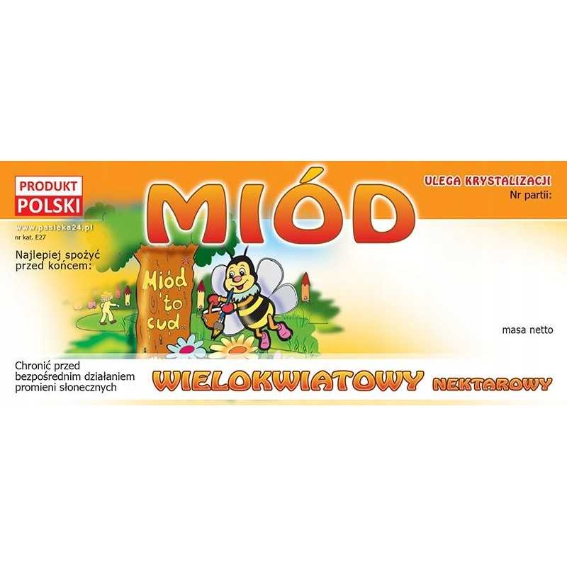 Etiketės daugiažiedžiui medui (100 vnt) - e27 raštas