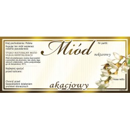 Etiketės akacijų medui (100 vnt) - raštas E76