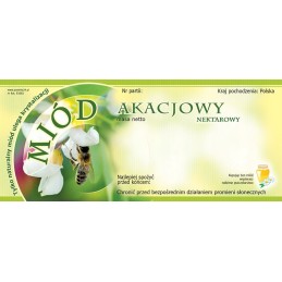 Etiketės akacijų medui (100 vnt) - e1002 raštas