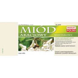 Etiketės akacijų medui (100 vnt) - e43 raštas