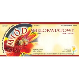 Kelių žiedų medaus etiketės (100 vnt) - e1001