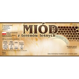 Etiketės medui iš miško plotų (100 vnt) - e95